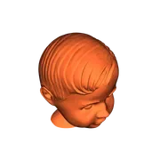 Mô hình đầu búp bê bé trai cổ điển (Puppenkopf Junge) 3D