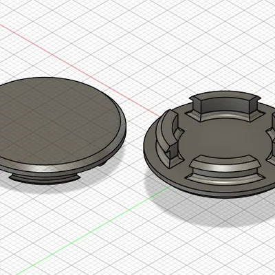 Nắp che lỗ ốp cửa VW OEM (Blindstopfen) in 3D cho xe cổ