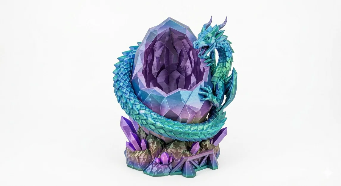 Chậu trồng cây hình rồng 3D phong cách huyền bí độc đáo - Image 1