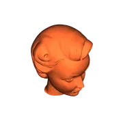 Mô hình đầu búp bê nữ phong cách Retro những năm 1950 in 3D