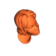 Tượng đầu nữ giới phong cách cổ điển - Mô hình 3D nghệ thuật