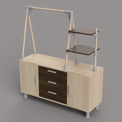 Giá treo quần áo gắn tủ IKEA
