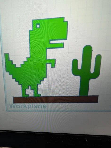 Mô hình tranh treo tường Google Dino Run độc đáo bằng in 3D - Image 1