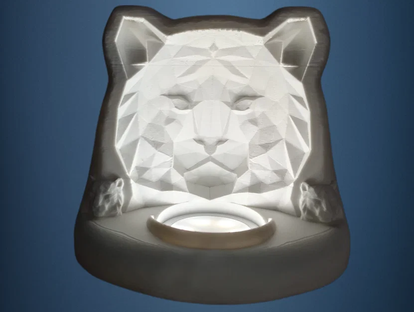 Đèn Hổ 3D Low Poly - Ảo Ảnh Thị Giác Độc Đáo - Image 1