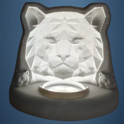Đèn Hổ 3D Low Poly - Ảo Ảnh Thị Giác Độc Đáo