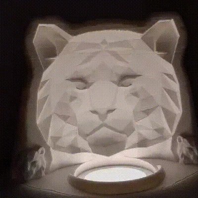 Đèn Hổ 3D Low Poly - Ảo Ảnh Thị Giác Độc Đáo