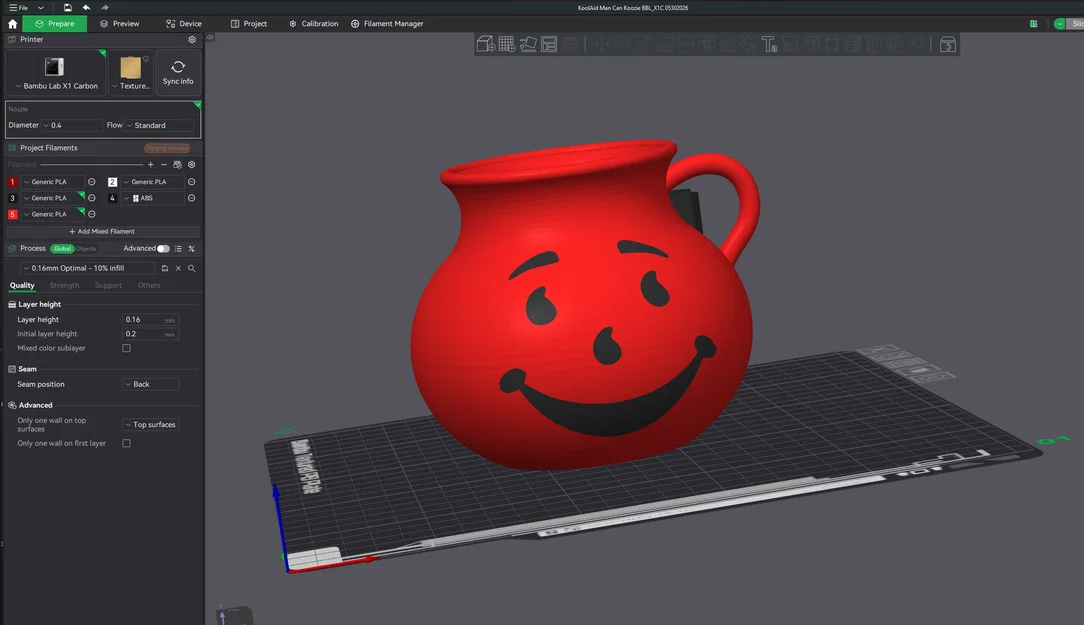 Giá đỡ lon (Can Koozie) - Phong cách Kool-Aid Man - Image 2