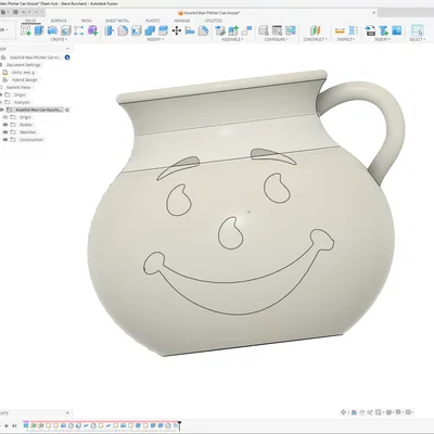 Giá đỡ lon (Can Koozie) - Phong cách Kool-Aid Man