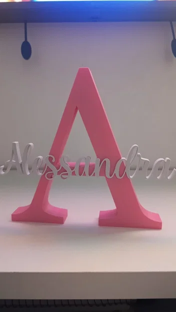Chữ cái 3D cá nhân hóa tên Alessandra - Image 1