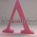 Chữ cái 3D cá nhân hóa tên Alessandra - Thumbnail 1