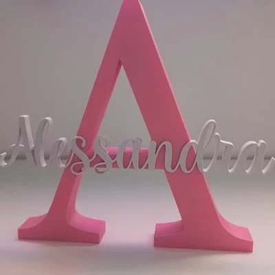 Chữ cái 3D cá nhân hóa tên Alessandra