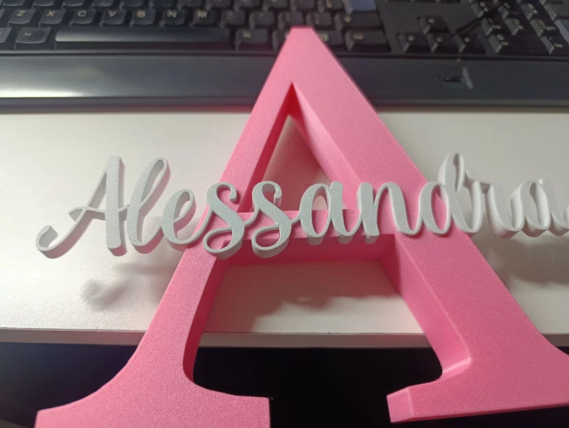 Chữ cái 3D cá nhân hóa tên Alessandra - Image 3