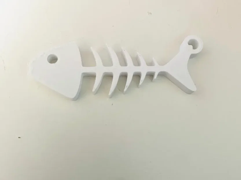 Móc khóa xương cá (fish skeleton keychain) - Image 1
