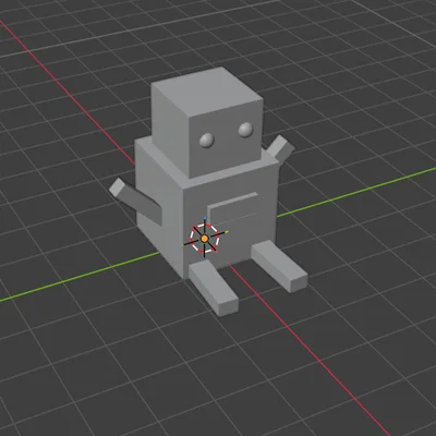 Mô hình Sparky The Robot - Mascot 3D dễ thương để trang trí bàn làm việc