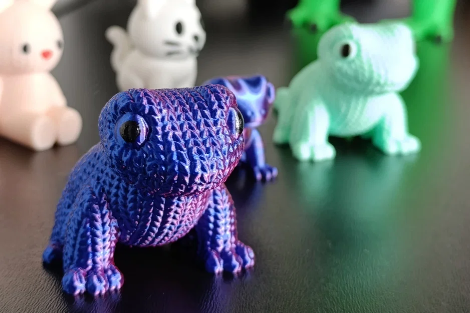 Mô hình 3D Chú Tắc Kè Đan Len Dễ Thương - Image 4