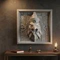 Tác phẩm điêu khắc treo tường 3D thần Horus Ai Cập - Thumbnail 1