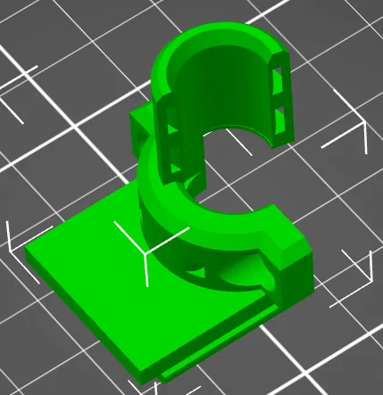 Nắp che dây cáp Extruder Einsy lớn có hỗ trợ đi dây rút - Image 1