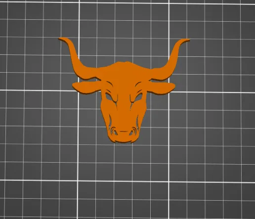 Mô hình đầu bò tót (Bull's Head) dùng trang trí và làm móc khóa - Image 1