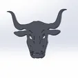 Mô hình đầu bò tót (Bull's Head) dùng trang trí và làm móc khóa - Image 2