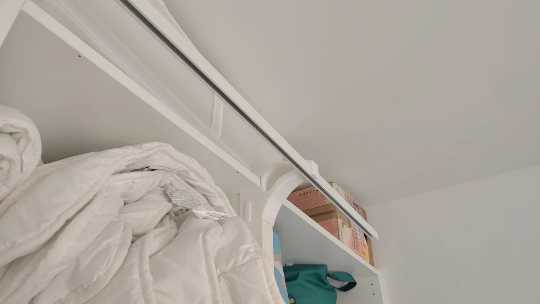 Đầu nối thanh rèm Vidga cho tủ quần áo Ikea Pax - Image 1