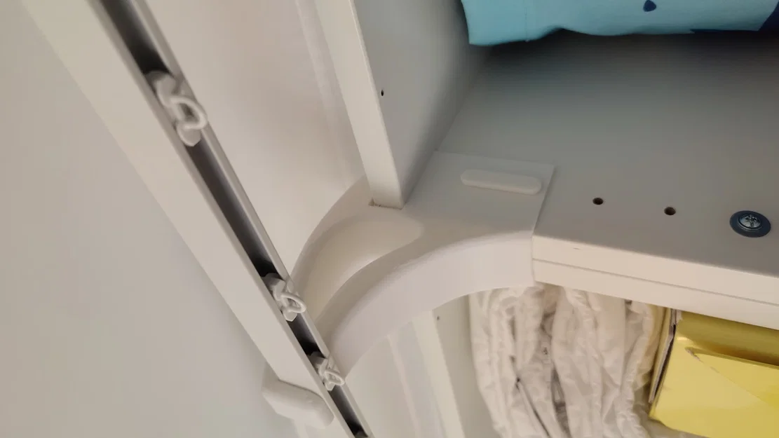Đầu nối thanh rèm Vidga cho tủ quần áo Ikea Pax - Image 5
