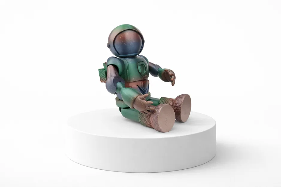 Space Astro Traveler - Mô hình phi hành gia in 3D có khớp nối - Image 2