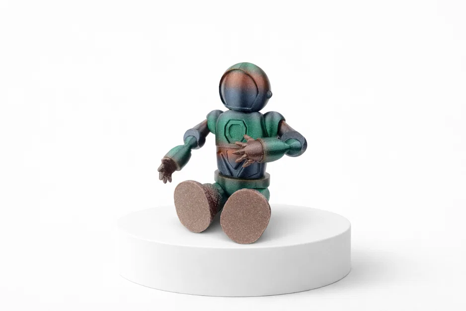 Space Astro Traveler - Mô hình phi hành gia in 3D có khớp nối - Image 4