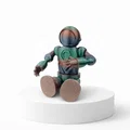 Space Astro Traveler - Mô hình phi hành gia in 3D có khớp nối - Thumbnail 4
