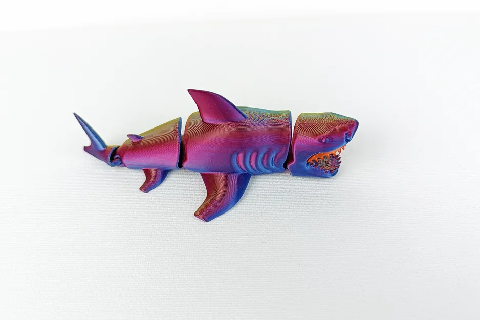 Mô hình Cá Mập Khớp Nối - Flexi Sea Shark (File STL in 3D) - Image 2