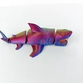 Mô hình Cá Mập Khớp Nối - Flexi Sea Shark (File STL in 3D) - Thumbnail 2