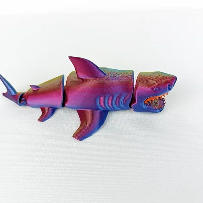 Mô hình Cá Mập Khớp Nối - Flexi Sea Shark (File STL in 3D)