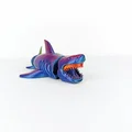 Mô hình Cá Mập Khớp Nối - Flexi Sea Shark (File STL in 3D) - Thumbnail 3