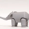 Mô hình Voi cử động được (Articulated Elephant) - Thumbnail 1