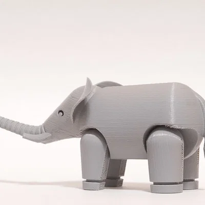 Mô hình Voi cử động được (Articulated Elephant)