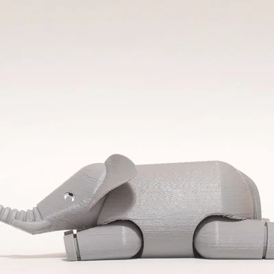 Mô hình Voi cử động được (Articulated Elephant)