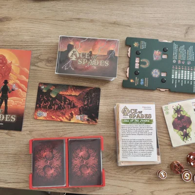 Khay đựng board game Ace of Spades (Hỗ trợ thẻ bài có bọc)