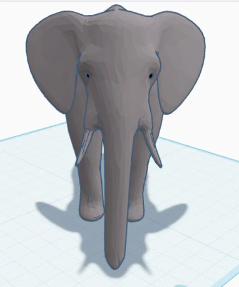 Mô hình chú voi 3D (Elephant) - Mẫu in dễ dàng cho người mới bắt đầu - Image 1