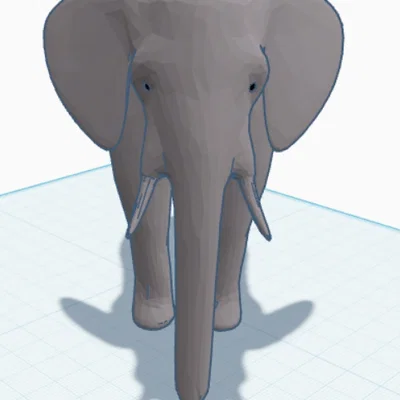 Mô hình chú voi 3D (Elephant) - Mẫu in dễ dàng cho người mới bắt đầu