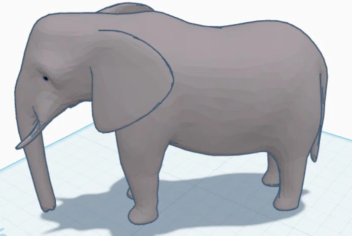 Mô hình chú voi 3D (Elephant) - Mẫu in dễ dàng cho người mới bắt đầu - Image 3