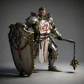 Mô hình Fantasy Knight 8: Hiệp sĩ chiến binh 1:24 cho máy in 3D - Thumbnail 1
