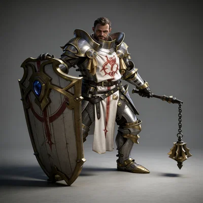 Mô hình Fantasy Knight 8: Hiệp sĩ chiến binh 1:24 cho máy in 3D