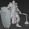 Mô hình Fantasy Knight 8: Hiệp sĩ chiến binh 1:24 cho máy in 3D - Thumbnail 2