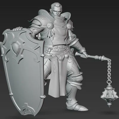 Mô hình Fantasy Knight 8: Hiệp sĩ chiến binh 1:24 cho máy in 3D