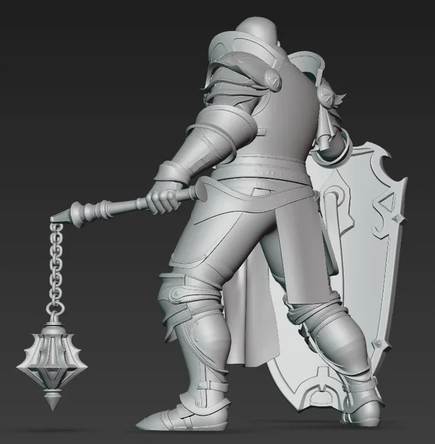 Mô hình Fantasy Knight 8: Hiệp sĩ chiến binh 1:24 cho máy in 3D - Image 3