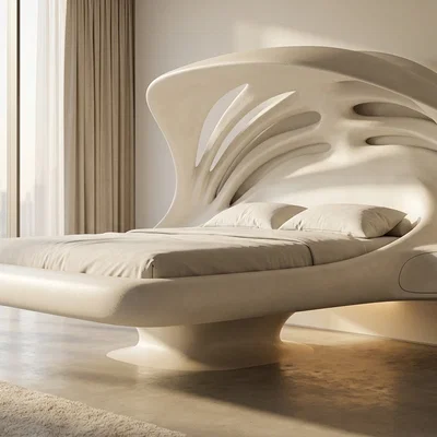 Giường ngủ Bionic tương lai (Futuristic Bionic Bed)