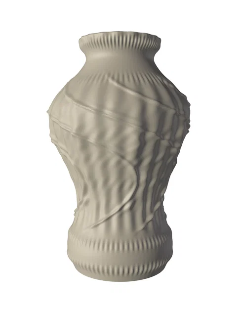 Mẫu bình hoa trang trí 3D nghệ thuật thiết kế từ Blender - Image 1