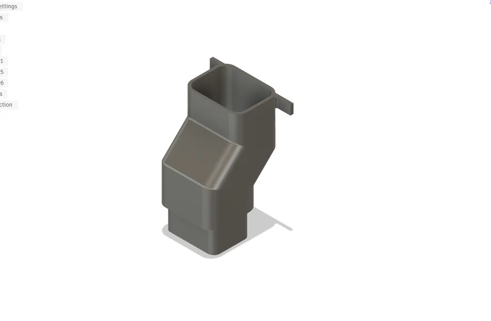 Khớp nối máng xối 3x4 (3x4 Downspout Gutter Offset) - Image 2