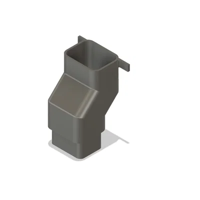 Khớp nối máng xối 3x4 (3x4 Downspout Gutter Offset)