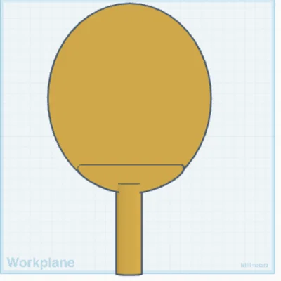 Mô hình vợt bóng bàn Golden Ping Pong Paddle độc đáo