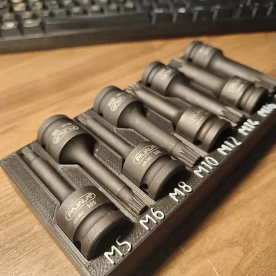 Khay in 3D đựng bộ đầu khẩu Pajala XZN gọn gàng tiện lợi